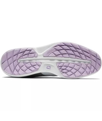 Footjoy Traditions spikeless LADY Blanche Argenté Violet destockage