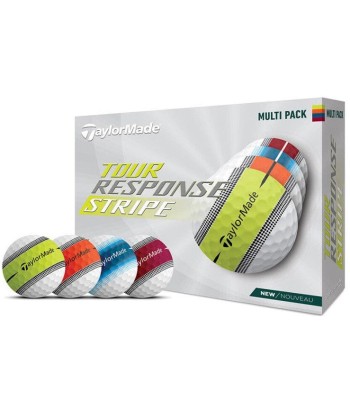 TaylorMade Balles Tour Response STRIPE 2024 Multicolor (boite de 12) livraison et retour toujours gratuits