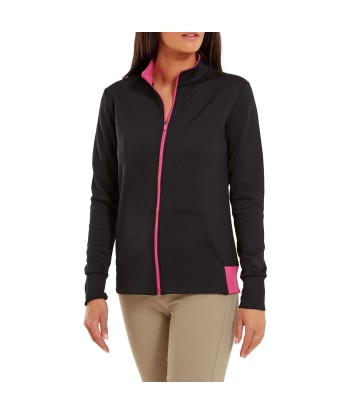 Footjoy Veste Full Zip unie 2023 noir Rose de technologie