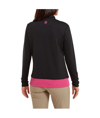 Footjoy Veste Full Zip unie 2023 noir Rose de technologie