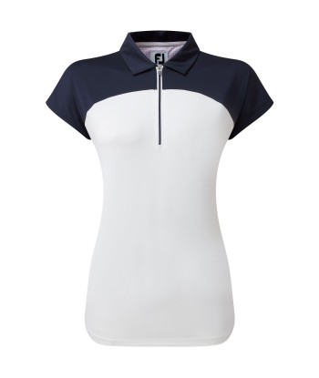 Footjoy polo Manche Color BLOCK 2023 Marine Blanc vente chaude votre 