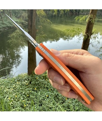 Couteau Bushcraft Orange Les magasins à Paris