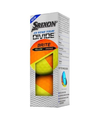 Srixon Q star Tour DIVIDE Jaune Orange du meilleur 