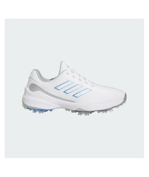 Adidas Chaussures de golf Femme ZG23 Blanche/Bleu Profitez des Offres !