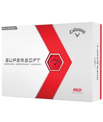 Callaway Balles Supersoft 2023 Rouge (boite de 12) livraison et retour toujours gratuits