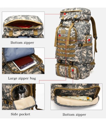 Sac a Dos Militaire 80L Camo à prix réduit toute l'année