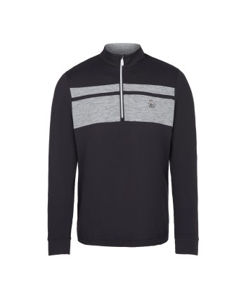 Original Penguin Pull 1/4 Zip Lightweight noir d'Europe débarque