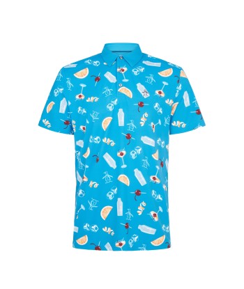 Original Penguin Polo Motif Cocktail Bleu solde