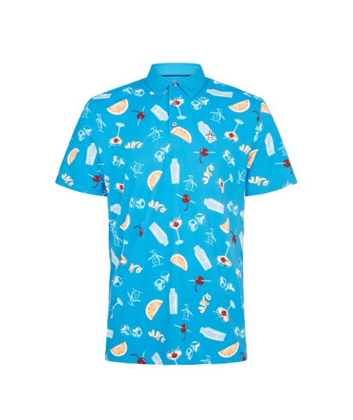 Original Penguin Polo Motif Cocktail Bleu solde