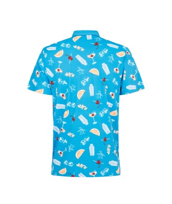 Original Penguin Polo Motif Cocktail Bleu solde