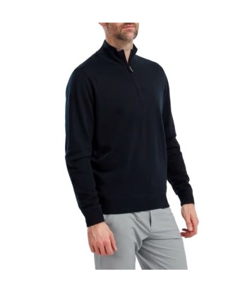 Footjoy 1/2 Zip Pull membrané en laine Navy Comparez plus de prix