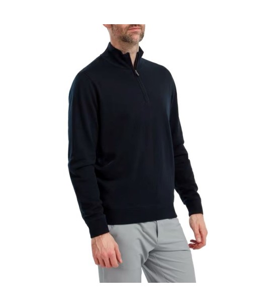 Footjoy 1/2 Zip Pull membrané en laine Navy Comparez plus de prix