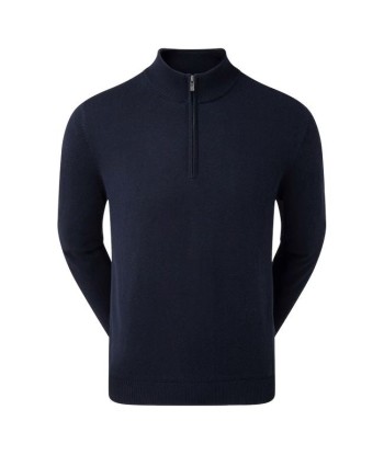 Footjoy 1/2 Zip Pull membrané en laine Navy Comparez plus de prix