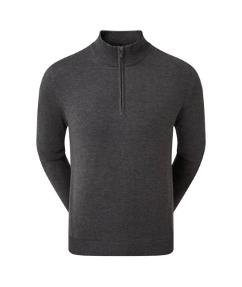 Footjoy 1/2 Zip Pull en laine Charcoal 50-70% off 