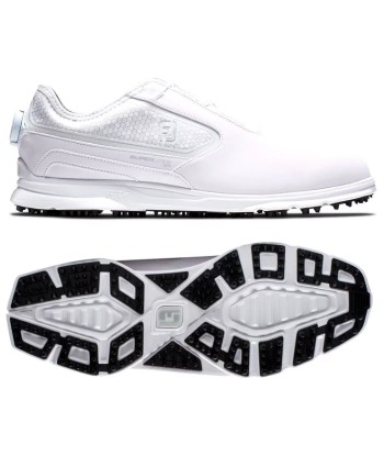 Footjoy Chaussure Superlite XP BOA White Silver la colonne vertébrale