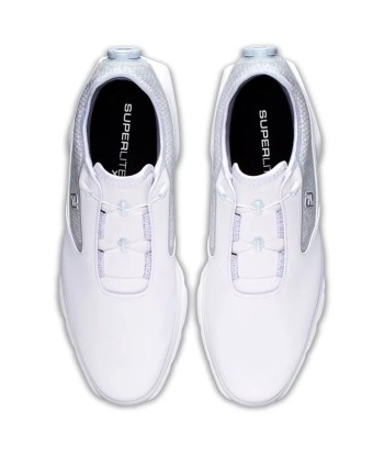 Footjoy Chaussure Superlite XP BOA White Silver la colonne vertébrale