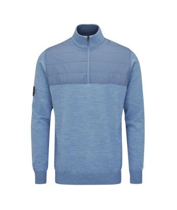 PING PULL MIDLAYER MERINO RANDLE STONE BLUE Profitez des Offres !